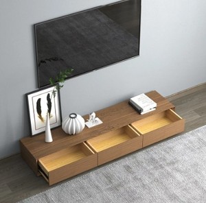 Mueble de TV japonés tradicional de madera maciza para sala de estar, ecológico, multifuncional, se adapta a televisores de 60-64" - Product Image 2