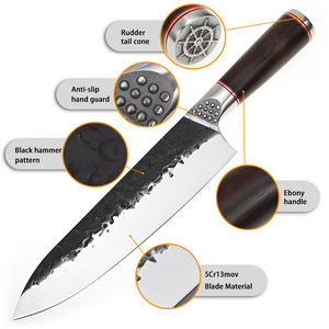 มีดทำครัวดามัสกัสแบบมืออาชีพใบมีดเหล็กกล้าคาร์บอนสูงปรับแต่งได้ - Product Image 2