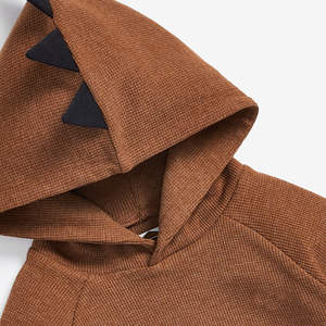 Venta al por mayor por encargo bordado niños sudaderas con capucha OEM nuevo diseño de secado rápido transpirable de punto de algodón orgánico de alta calidad - Product Image 3