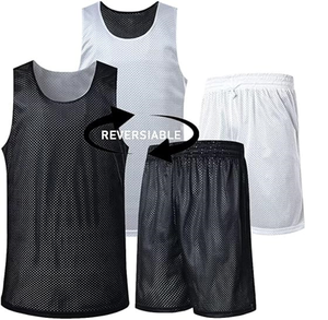 Ensemble de maillot de basket-ball réversible pour hommes, uniforme, maillot de basket-ball personnalisé pour équipe, chemises et shorts de basket-ball - Product Image 5