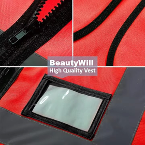 Haute visibilité jaune imperméable réversible formation veste de sécurité réfléchissant Construction gilet de sécurité pour l'été vêtements d'extérieur - Product Image 3