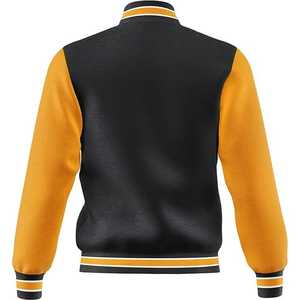 Veste universitaire à la mode pour hommes, décontracté, coupe régulière, blousons bombardiers de baseball Letterman, polaire - Product Image 4