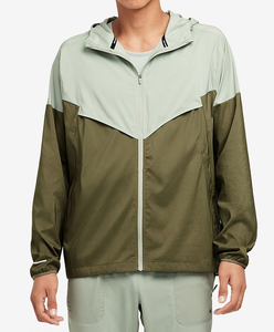 Chaqueta acolchada personalizada de 2 piezas para hombre, con capucha, transpirable, para exteriores, logotipo frontal, conjunto de poliéster/nailon - Product Image 1