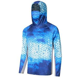 Vente en gros de chemises de pêche à séchage rapide Performance Chemises de randonnée à manches longues Spf50 Protection solaire Sweats à capuche de pêche avec masque facial - Product Image 6