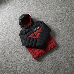 Veste matelassée en toile pour homme de haute qualité, imperméable, à capuche, décontractée, chaude, confortable, légère, couleurs personnalisables - Product Image 1