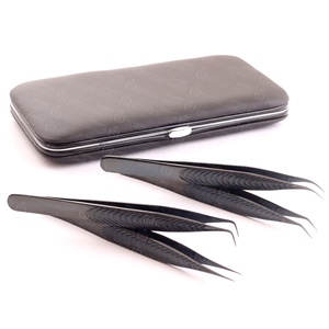 Nouvel étui magnétique en acier inoxydable pour pinces à extensions de cils, fait main, emballage personnalisé - Product Image 2