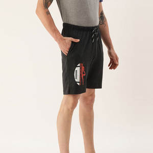 กางเกงขาสั้นผ้าซักกรดสำหรับผู้ชายกางเกงขาสั้นพิมพ์ลายสตรีทแฟชั่น - Product Image 2