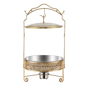 Plat à réchaud classique en acier inoxydable épais pour la restauration commerciale |   Chauffe-plat fiable pour service à haute capacité - Product Image 5