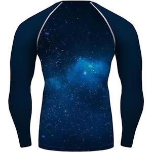 2026 Compression Gym Shirts Long Sleeve Custom BJJ MMA Breathable Quick Dry Eco-Friendly Premium Quality <b>Rash</b> <b>Guard</b> - Product Image 2