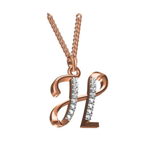 สร้อยคอจี้รูปตัว H ตัวอักษร14K ทันสมัยสำหรับผู้หญิงจี้รูปตัวอักษร H-Stylish ชุบทองเสน่ห์จดหมายของขวัญที่สมบูรณ์แบบสำหรับเธอ - Product Image 1