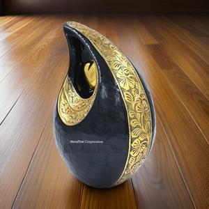 Urna Funeraria Decorativa en Forma de Lágrima para Cenizas de Adultos, Fabricante Mayorista de Urnas y Recuerdos de Metal Estilo Africano - Product Image 5