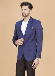 Abrigo de Lana Azul para Hombre de Calidad de Exportación, Chaqueta de Abrigo Premium para Clima Frío Disponible a Precio Competitivo - Product Image 4