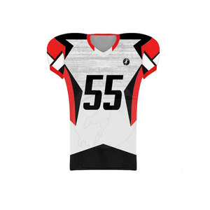 Uniforme de football américain à manches courtes respirant personnalisé en gros à prix avantageux pour adultes unisexes - Meilleur prix - Product Image 2