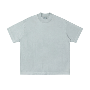 Vêtements vintage d'été sur mesure T-shirt de grande taille pour hommes T-shirt Stone Wash pour hommes - Product Image 4