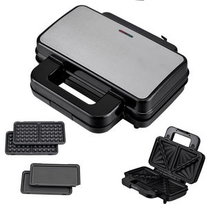 Aifa Custom 2 rebanadas antiadherente revestimiento <span class=keywords><strong>pan</strong></span> tostadora 850W desayuno sandwichera - Product Image 3