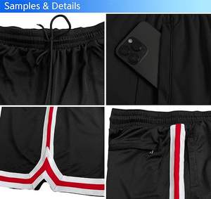 OEM Custom Logo <b>Men's</b> Casual <b>Knee</b> <b>Length</b> Hot Basketball Gym <b>Shorts</b> Plus Size Mesh with Breathable Drawstring Closure - Product Image 4