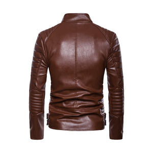 Chaqueta de cuero de vaca resistente al agua de alta calidad 2024 para hombre, chaqueta de cuero de color personalizado 100% para hombre - Product Image 3