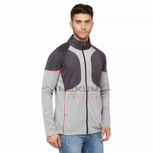 Survêtement d'athlétisme pour hommes Survêtement en nylon et polyester pour hommes Veste d'hiver et d'automne Colo Block pour hommes OEM - Product Image 2