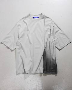 เสื้อยืดคอกลมสำหรับผู้ชายผ้าคอตตอน100% สีดำ - Product Image 3
