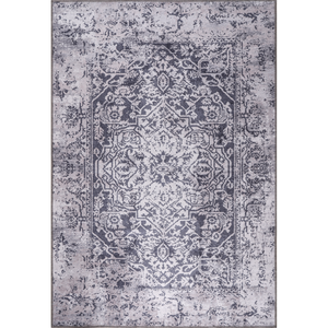 Alfombra Lavable RW1338 Solstice Ash Abstract de Rug Weavers, Venta al por Mayor, Chenilla Lavable, 10 Tamaños - Product Image 2