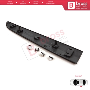 BSP1218-1 Bande de moulage de porte coulissante latérale gauche arrière pour Transit Courier MK1 B460 2014 2023 1854160 Pièces automobiles Bross - Product Image 3