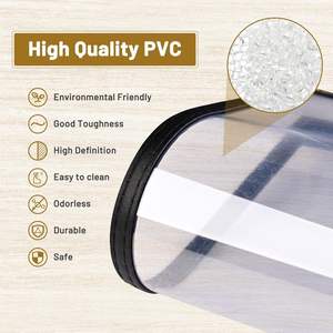 ฝาปิดเมนูร้านอาหารทำจาก PVC ใสมีที่ใส่เมนูหนัง PU ทนทานสำหรับโรงแรมบาร์คาเฟ่ที่มีโฟลเดอร์ทันสมัย - Product Image 6