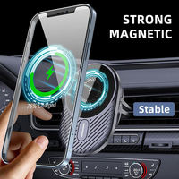 Support de téléphone portable magnétique sans fil universel à charge rapide 15W pour voiture - Fixation puissante à simple touche, installation flexible
