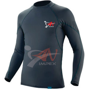 Logo personnalisé de haute qualité manches complètes surf MMA Bjj Compression Spandex chemises conception sublimée vente en gros Rash Guard - Product Image 2