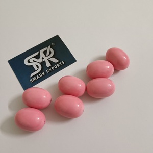 Perles artisanales écologiques d'ange en résine ovale rose Surface lisse polie pour la fabrication de bijoux accessoires de bricolage mode créative - Product Image 5