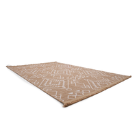Tapis moderne à poils ras Turkua Home Anadolu gris en chenille tissée rayée, lavable, 7 mm, polyester et coton, antidérapant, sur mesure pour la maison