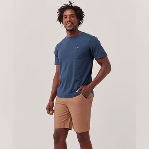 Affordable Best Selling Cotton <b>Polyester</b> Men Pocket T-Shirt Custom Logo Print Breathable Lightweight Screen Print <b>Tshirt</b> for Men - Product Image 4