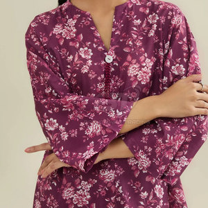 ชุดเสื้อผ้าชาลวาร์ คามีซ แบบ 2 ชิ้น สำหรับผู้หญิง ผ้าฝ้ายพิมพ์ลาย ขายส่ง เสื้อผ้าสำเร็จรูปจากปากีสถาน - Product Image 4