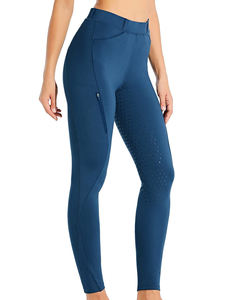 Leggings d'équitation modernes pour femmes, respirants, en polyester et élasthanne, offrant un soutien confortable, extensible, sans couture et flexible. - Product Image 1