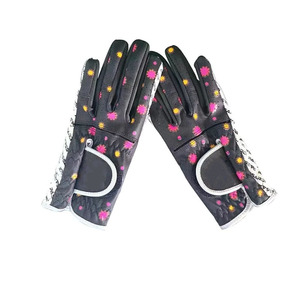 도매 남성용 카브레타 가죽 골프 장갑 스포츠를위한 편안한 핸드 그립과 통기성 양모 - Product Image 1