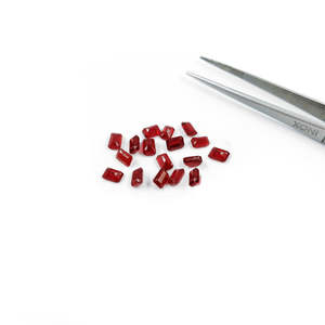 Rubis naturels de Bangkok, taille émeraude, octogones calibrés, 3x5mm, 4x6mm, polyvalents pour la fabrication de bijoux, rouge, jaune, vert, bleu - Product Image 1