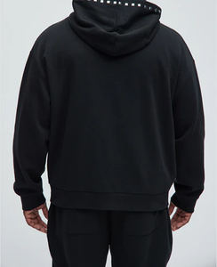 Double Zipper <b>Hoodie</b> Drop Shoulder Hoodies High Quality <b>Oversized</b> Unisex <b>Hoodie</b> Rhinestone Causal Outdoor Acid Washed <b>Hoodie</b> - Product Image 2