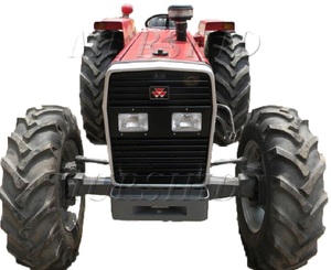Tractor agrícola usado Massey Ferguson 100hp con cabina MF 4x4 tractores con cargador frontal y retroexcavadora - Product Image 6