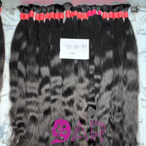 ผมมนุษย์แท้100% ผมมนุษย์แท้จากอินเดียนผมมนุษย์ผมมนุษย์ไม่ผ่านการแปรรูปไม่มีหนังกำพร้าและไม่พันกัน - Product Image 1