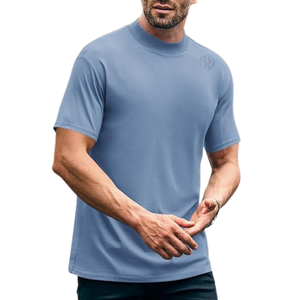 Camiseta tejida de manga corta con diseño personalizado unisex Tela ecológica Ajuste elegante Precio atractivo para hombres - Product Image 2