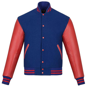 Varsity <b>Jacket</b> Custom Printing <b>Long</b> Sleeve <b>Men's</b> Bamber <b>Jacket</b> <b>Men</b> Plain Blank Varsity Letterman <b>Jackets</b> OEM Serviced - Product Image 1