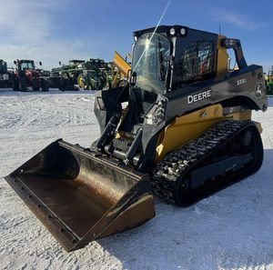 Used Johnn Deeree 333G Heavy Duty Compact <b>Track</b> Skid Steer Loader with High Load Capacity Motor <b>Pump</b> & Engine 4-Year Warranty - Product Image 1