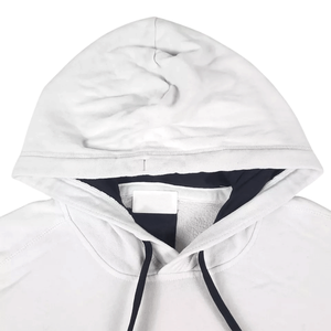 Blanco y Rojo 100% algodón polar invierno pulóver Sudadera con capucha bolsillo sólido sudadera Top para Unisex - Product Image 3