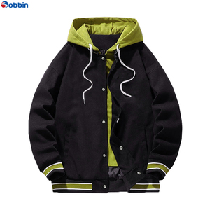 Veste universitaire à capuche pour homme grande taille, tendance, vintage, style baseball, collège, lycée, vente chaude - Product Image 3