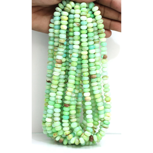 Cuentas de Ópalo Verde Menta del Desierto, Forma Redonda Lisa, 16 Pulgadas, 7-10 mm, Cuentas de Piedras Preciosas Redondas Lisas, Calidad AA - Product Image 3