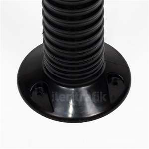 10 Postes Delimitadores de Plástico PVC de 7.5x3.15 Pulgadas, Flexibles, Negros - Product Image 6