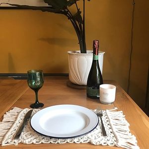 Customized Wholesale Cotton <b>Table</b> mats <b>Dinning</b> <b>Table</b> Macrame Mat Home Accessories - Product Image 1