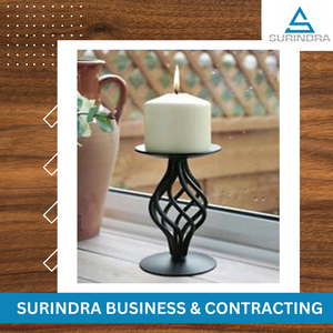 Candelabro de Hierro y Acero con Acabado Antiguo, Diseño Único y Hecho a Mano, el Más Vendido, para Centros de Mesa Decorativos para el Hogar - Product Image 3