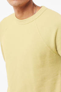 Unisex Premium Sweatshirt Airlume Combed Cotton Soft Warm <b>Raglan</b> Pullover Custom Branding Crew Neck Hoodie Fleece Fabric - Product Image 5