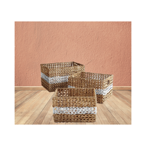 Paniers de rangement en rotin de haute qualité avec poignées Articles divers multifonctions de taille personnalisée fabriqués au Vietnam - Product Image 3