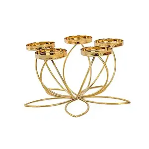 Fer rond porte-lumière de thé couleur noire vase à bougie votive pour l'éclairage de la maison décor occasions de noël décoration de table - Product Image 2